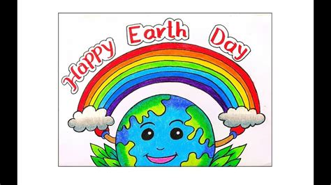 how to draw earth day